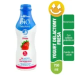 Bio delactomy Yogurt de fresa 750ml Dos pinos