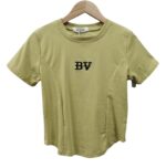 Camiseta corta/cropped, "BV", con estampado sencillo - Image 3