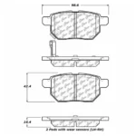 P.F. TRAS. TOY. YARIS 06-19 COROLLA 07-19 ALTEZZA 06-19 SUZ. SWIFT 14 R/ D1354 SMR658 D1423 04466-12130/04466-47020 - Image 2