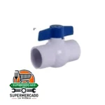 Llave de paso bola PVC 2¨ graciela mango azul
