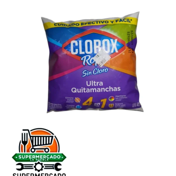 Cloro Clorox ropa ultra quitamanchas bolsa 200ml