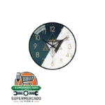 Reloj de pared 8¨ Borde negro varios triangulos