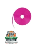 Tira led de neón rosada 5 metros con adaptador de 12V incluido