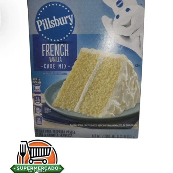 Mezcla para preparar queque vainilla Pillsbury 375g