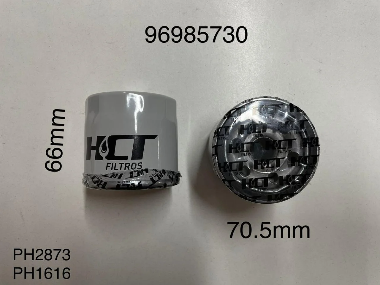 96985730 FILTRO DE ACEITE HYU. (PH6607/TH6818,PH2876 (OB631-14-302) RK4612 / 15208-65F0A/ 15208-65F01/UJ1667/15208-65F0D/65F0E/1HC0A/3J400/9F60A/L14612//ZO-105 - Image 1