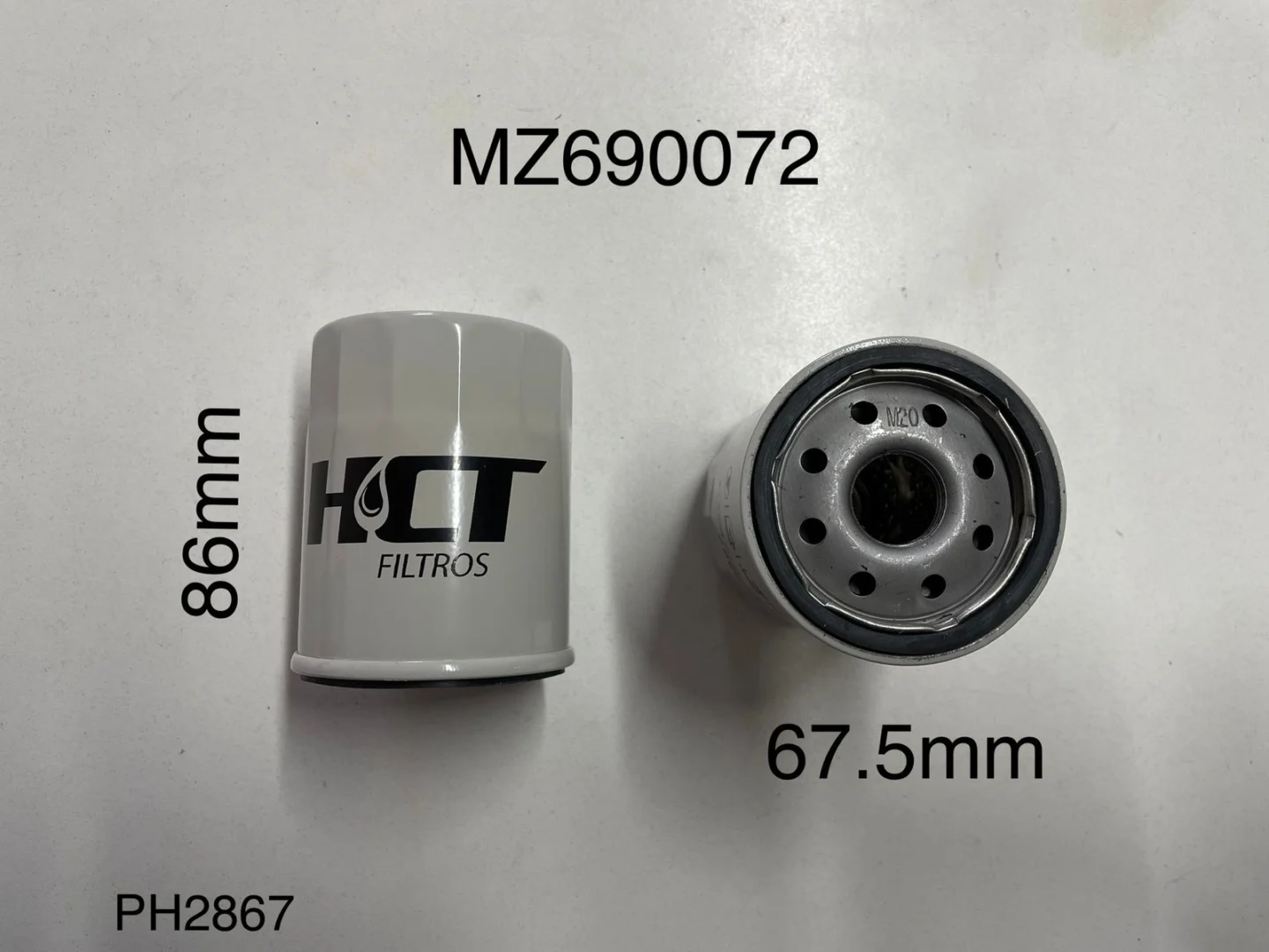 MZ690072 FILTRO DE ACEITE TH6817/PH2867 (W7317) UJ1680/UJ1691/MD135737/15208-9E000/15208-AA160/15208-31U00/15208-31U01/15208-31U0B/15208-HA001/15400-PLM-A01/ SENTRA 19-21 - Image 1