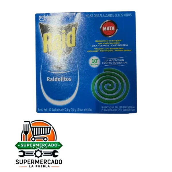 RAIDOLITOS ESPIRALES RAID 10U /574007