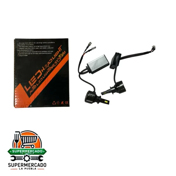 Bombillo LED para carro H1 20000LM - 6000K Auto Lighting systems