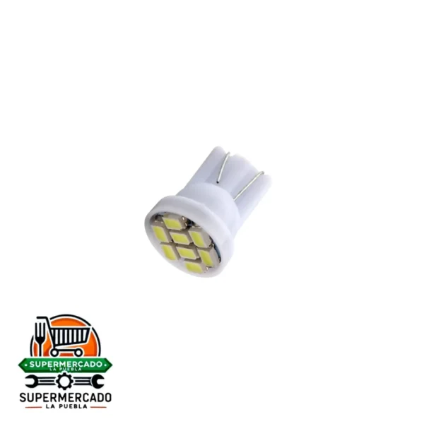 Bombillo 8 LED placa T10 / cola de pez Yobis