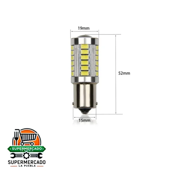 Bombillo 33 LED 1 contacto 1156 / 1141 / 15mm x 52mm Yobis