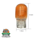 Bombillo ambar 1 contacto T20/ cola de pez 12v corriente 16mm x 43mm