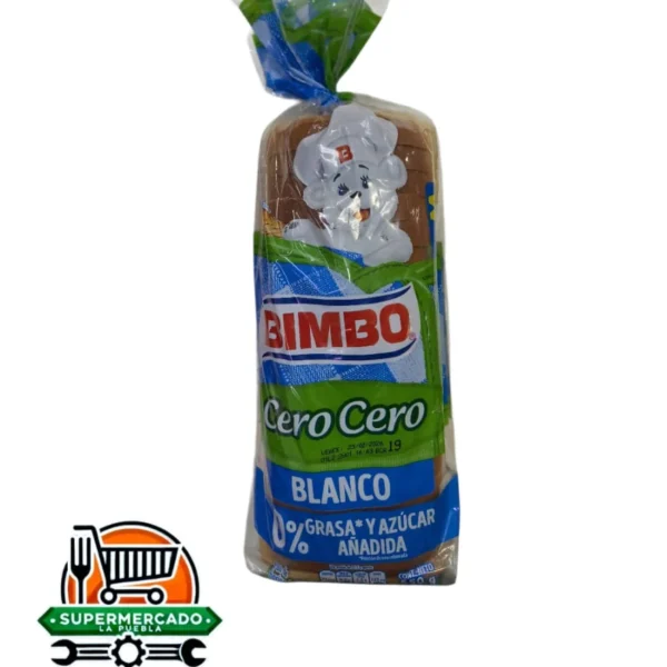 PAN CUADRADO BIMBO CERO CERO M 550G
