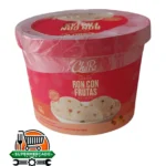 Helado ron con frutas 1/2¨ galón charo 1030g
