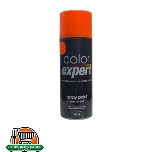 Pintura en spray anaranjado fosforecente #1006 Color expert 400ml