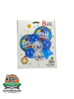 Set 8 pcs globos con letras Feliz cumpleaños - Image 3