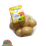 Huevos falsos de plástico en malla para decoración