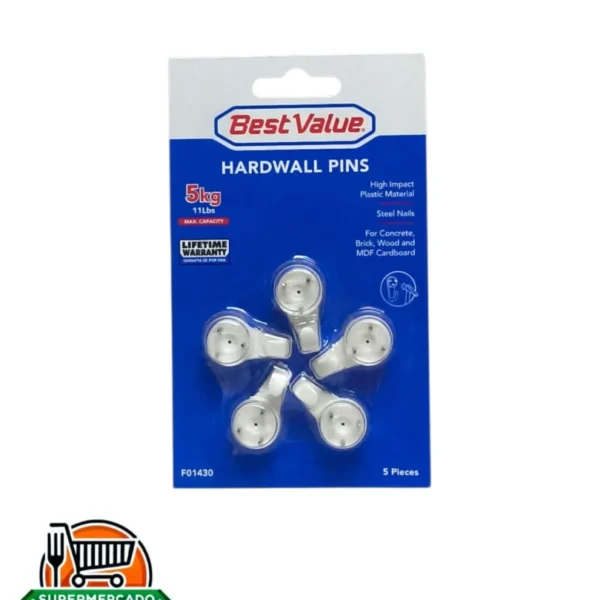 Set 5pcs ganchos con clavos plásticos Best value