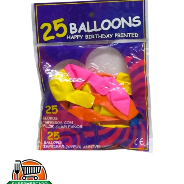 Set 25pcs bombas globos surtidos #6