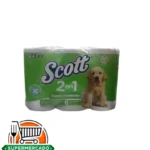 Papel Scott 2 en 1 (6 rollos)