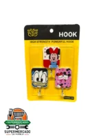 Ganchos plásticos hook figuritas animadas 3pcs