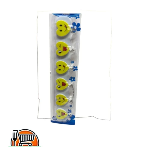 6 Ganchos estilo emoticon barra larga hook