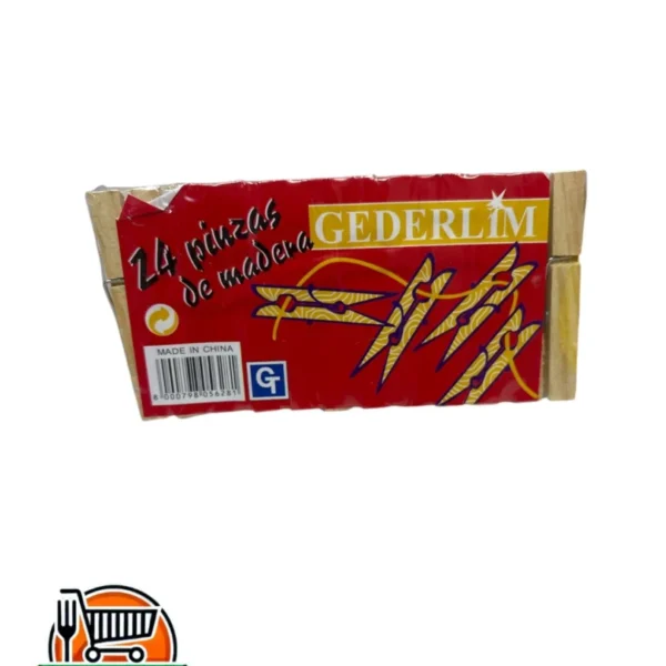 Prensa madera para ropa gederlim 24pcs