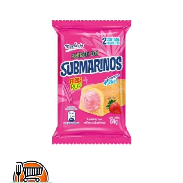 SUBMARINOS FRESA 64G MARINELA