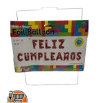 Inflanble con letras Feliz cumpleaños