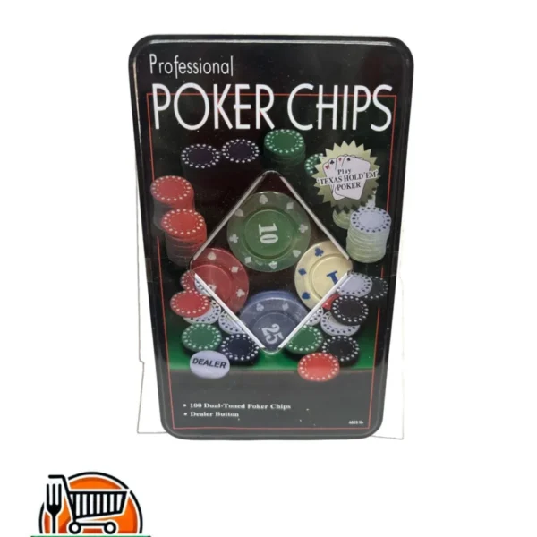 Fichas de casino poker 100pcs