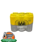 6Pack Cerveza Imperial silver lata 473ml