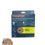 Set 5 discos 5" Grano  #180 P/Lijadora roto - orbital
