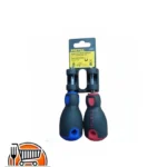 Set 2 desatornilladores Plano y Philips mango hule