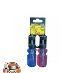 Set 2 desatornilladores Plano y Philips mango pvc