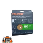 Set 5 discos 5" Grano #80 P/Lijadora roto - orbital