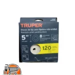 Set 5 discos 5" Grano #120 P/Lijadora Roto - orbital