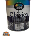 Pintura 1/4 galon anticorrosivo negro brillante corona