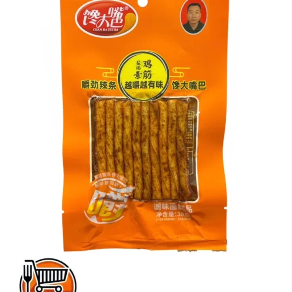Tiras bocadillos asado picantes 38g Chan Da Zui Ba