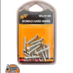 Paquete Tornillo Con Tuerca M5x25+M5