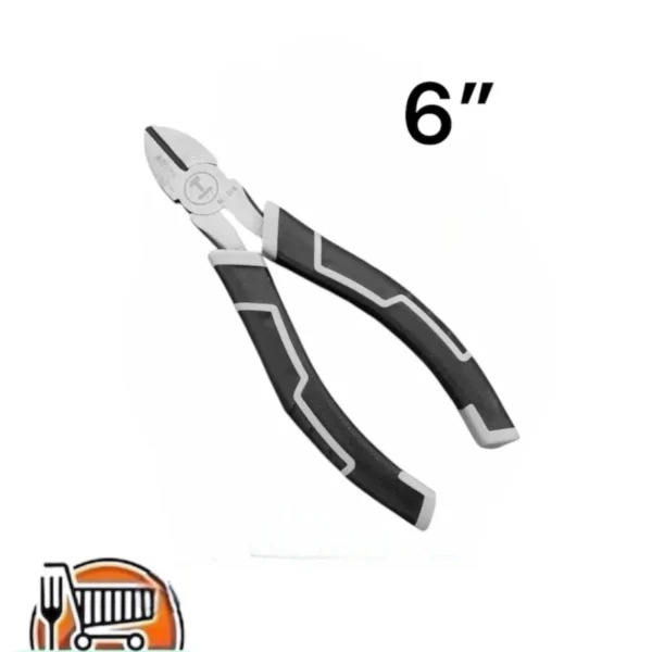 Alicate cortador mango negro/gris 6¨
