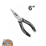 Alicate de punta mango negro/gris 6¨