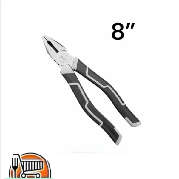 Alicate de electricista mango negro/gris 8¨