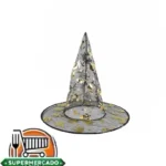 Sombrero Halloween semi transparente color negro
