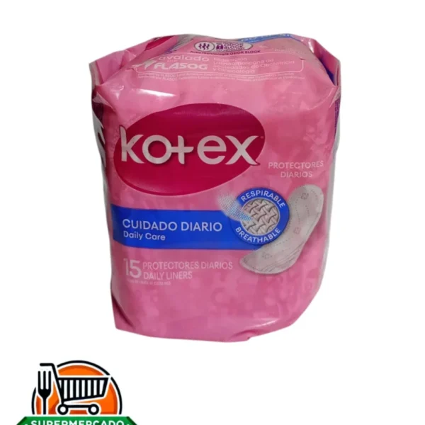 Protectores Kotex anatómicos 15 unidades