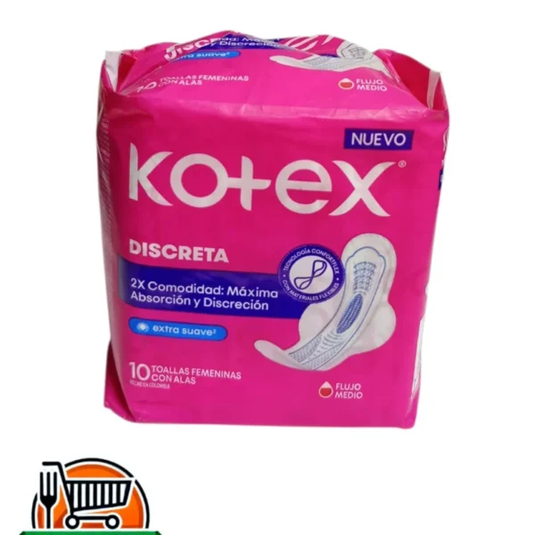 Kotex discreta 10 unidades