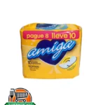 Toallas amiga sin alas 10 unidades