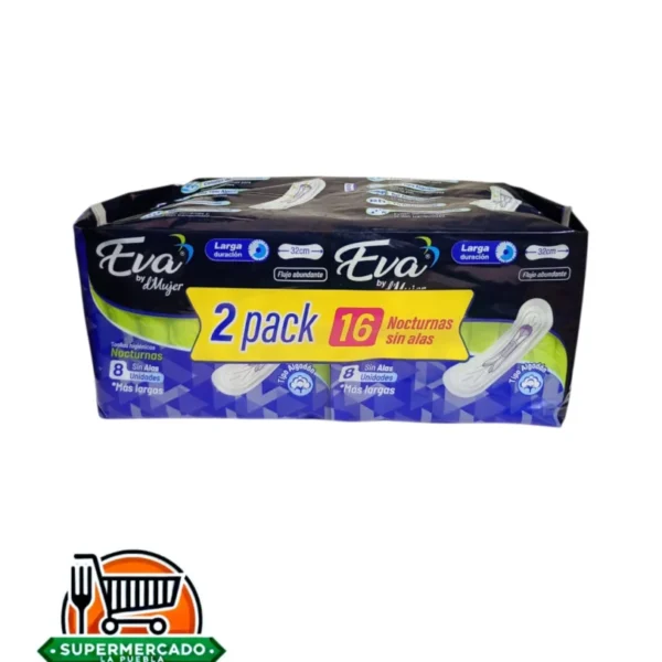 Toalla Eva nocturna sin alas 2Pack