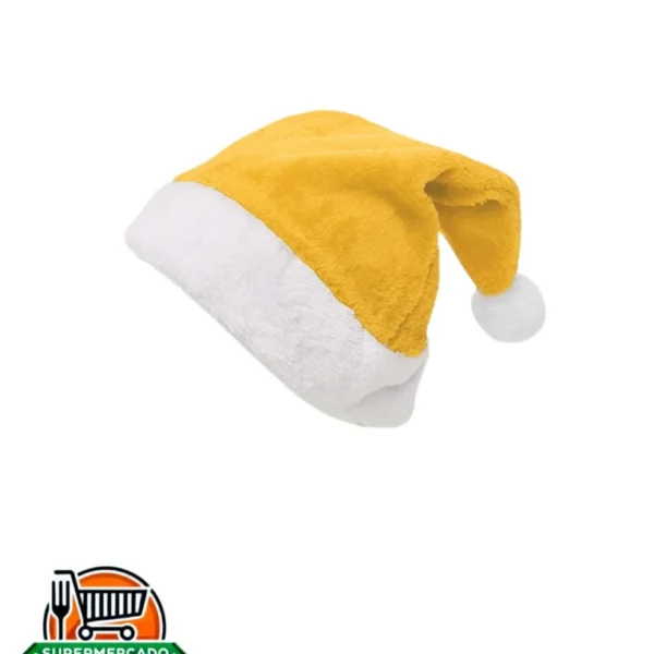 Gorro de navidad amarillo