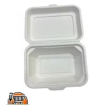 Contenedor Ezserv Bio Almeja 7x5" de Bagazo de caña (unidad/paquete)