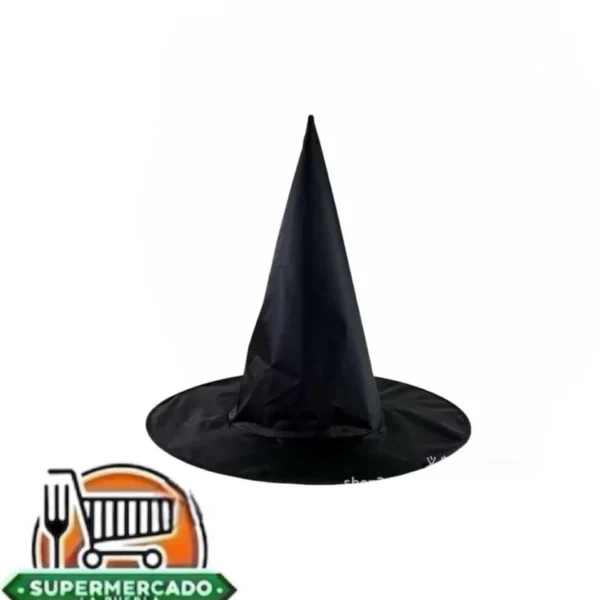 Sombrero Halloween negro liso