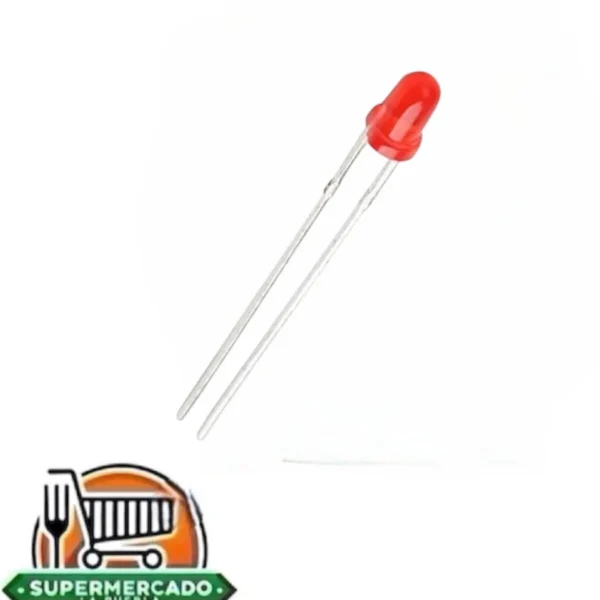 Led rojo difuso de 3mm